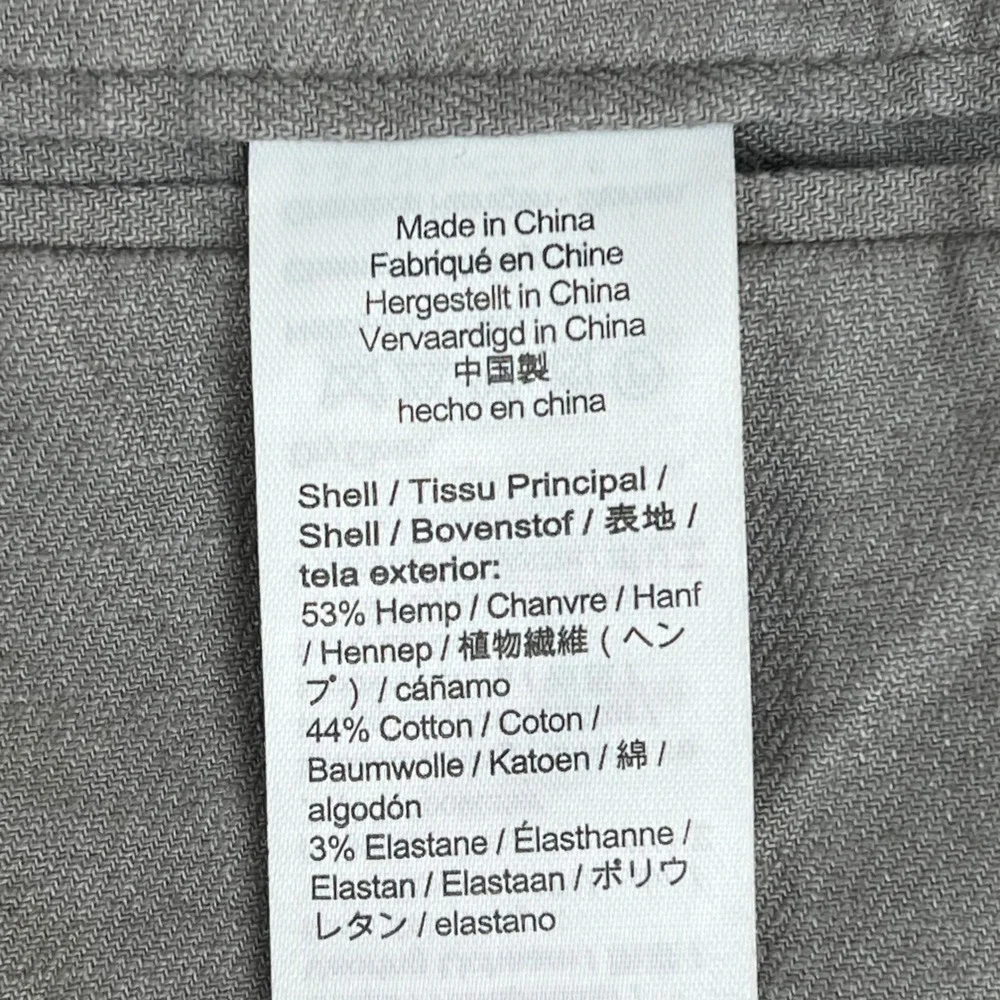 J.Crew Mens Hemp Cotton Blend Unstructured Blazer Grey BC612 XL
